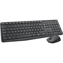 Clavier/souris sans fils Logitech cordless desktop MK235 usb NOIR