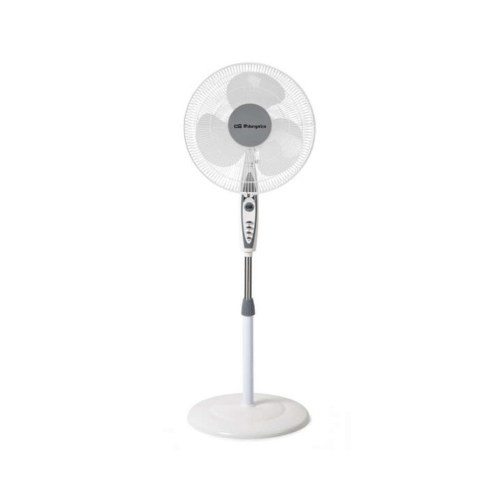 Ventilateur ORBEGOZO sur pied  50w diam 40cm BLANC