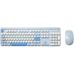 Clavier/souris sans fil tapis bleu WE POP