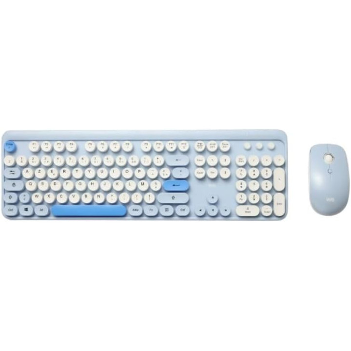 Clavier/souris sans fil tapis bleu WE POP