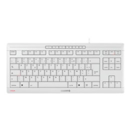 Clavier COMPACT CHERRY Stream usb blanc FR