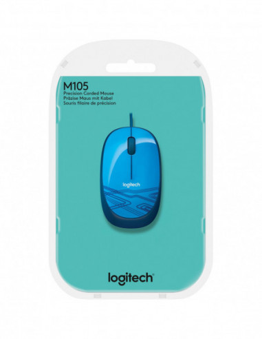 Souris USB LOGITECH M105 bleue...