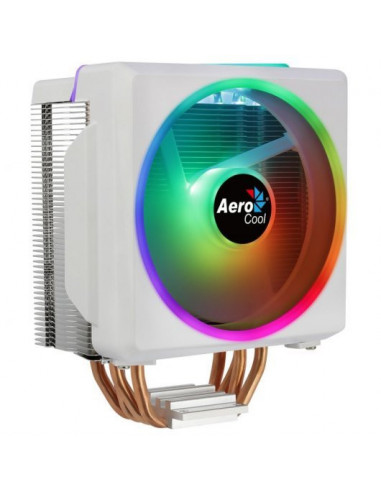 Ventirad AEROCOOL Cylon 4 blanc pwm argb RGB INTEL AMD