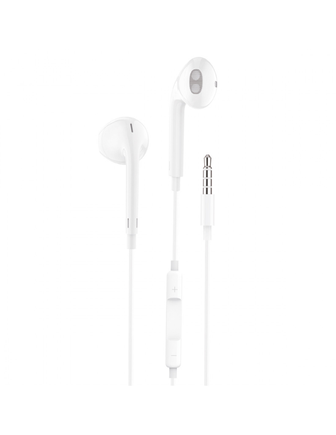 Ecouteurs micro intra auriculaire filaire Blanc