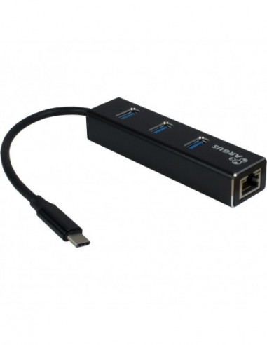 Hub USB-C vers RJ45 lan + 3 USB3.0