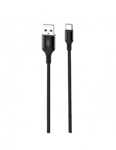 Cable USB  vers USB-C noir 2.4A...