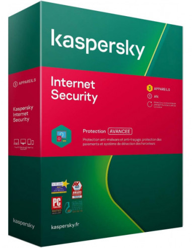 Kaspersky internet security  1an 3 pc...