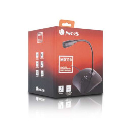 Micro pied jack 3.5 cable 2.5m avec bouton Mute