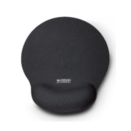Tapis de souris ERGONOMIQUE - repose poignet noir sillicone  noir