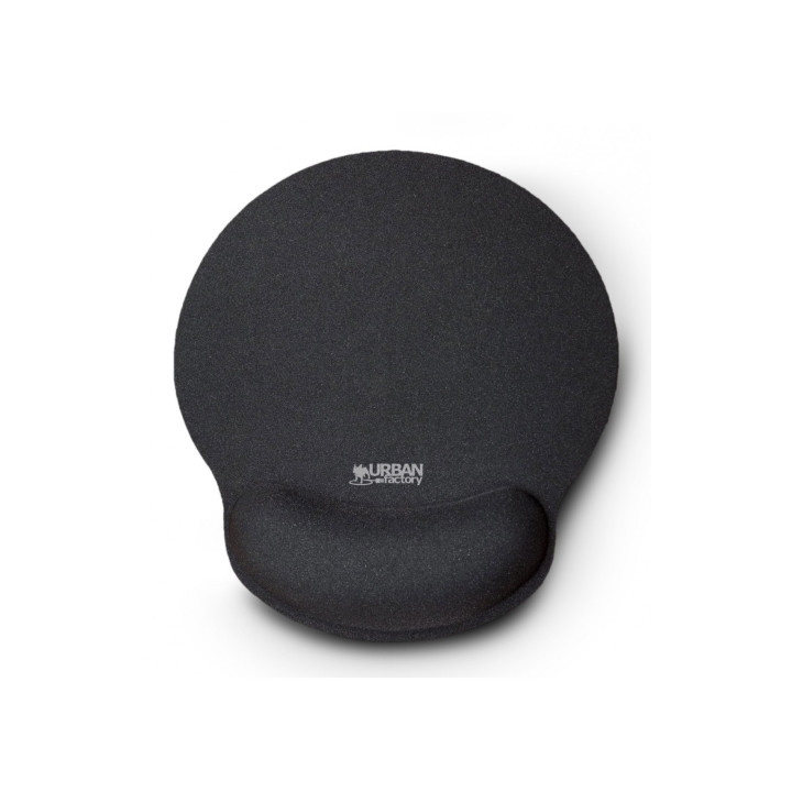 Tapis de souris ERGONOMIQUE - repose poignet noir sillicone  noir