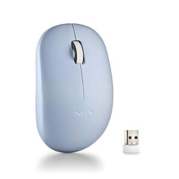Souris sans fil mini bleue claire  NGS 2 boutons silencieuses  AVEC PILE AAA