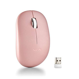 Souris sans fil mini rose  NGS 2 boutons silencieuses  AVEC PILE AAA