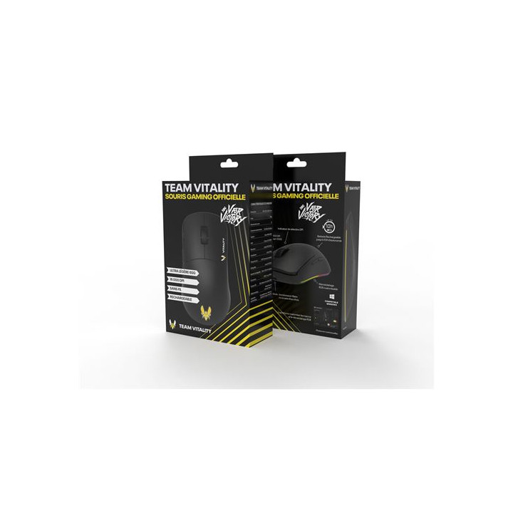 Souris sans fil TEAM VITALITY souris GAMING OFFICIEL16000 DPI RGB gamer