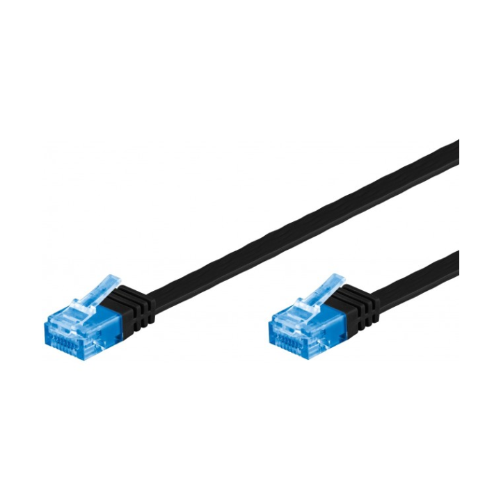 Cable RJ45 Droit FTP  cat 7 600mhz LSZH AWG26  10m NOIR PLAT