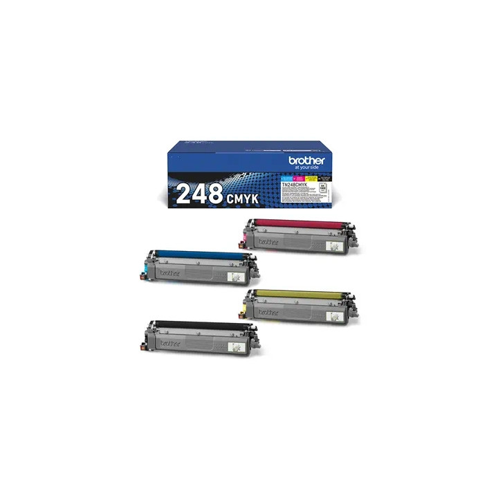 PACK Toners ORIGINAUX BROTHER  TN-248val noir jaune magenta cyan