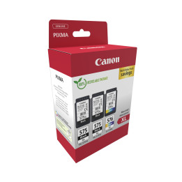 PACK 3 Cartouches originales CANON 2x PG575XL noire 1x CL576XL couleurs 5437C004
