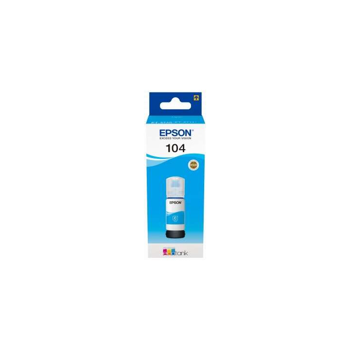 Bouteille d encre EPSON 104 CYAN 65ml