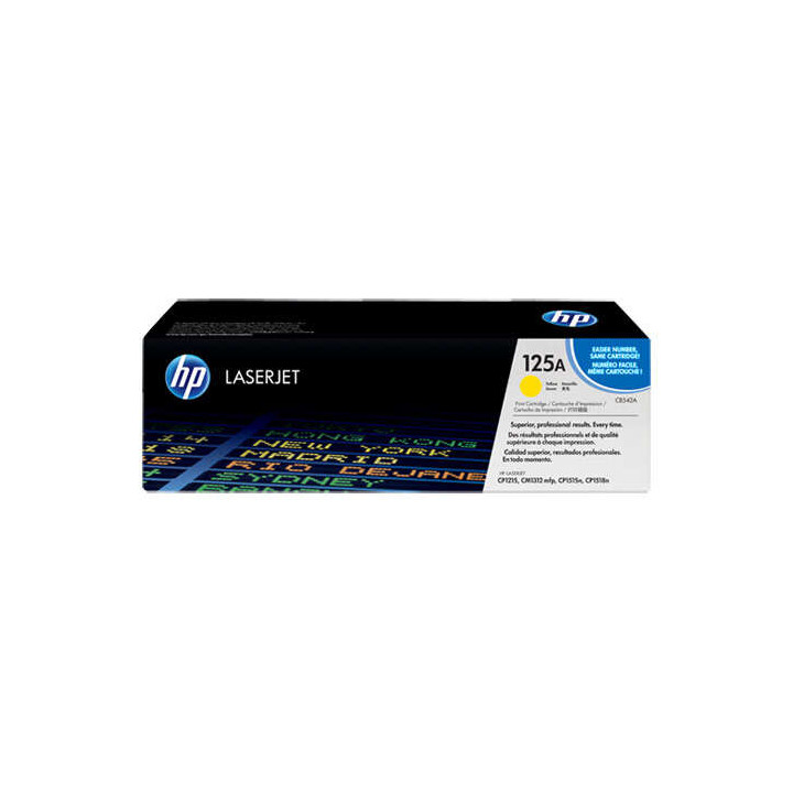 Toner ORIGINAL HP CB542A 125A JAUNE  env 1400p