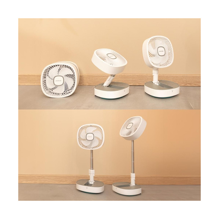 Ventilateur CECOTEC EnergySilence 1000FoldAir sur pied/bureau LED Pliable