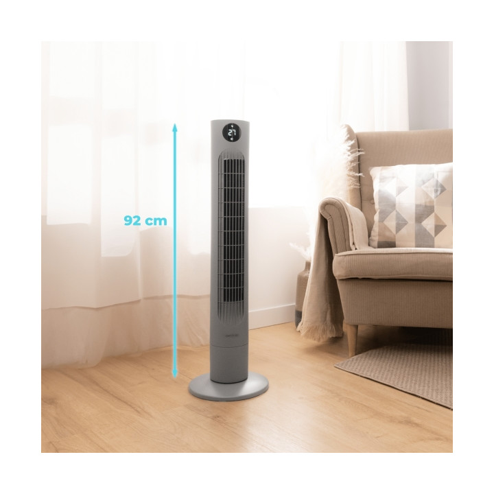 Ventilateur TOUR  CECOTEC ENERGYSILENCE 800 SKYLINE 60w affichage led telec noir
