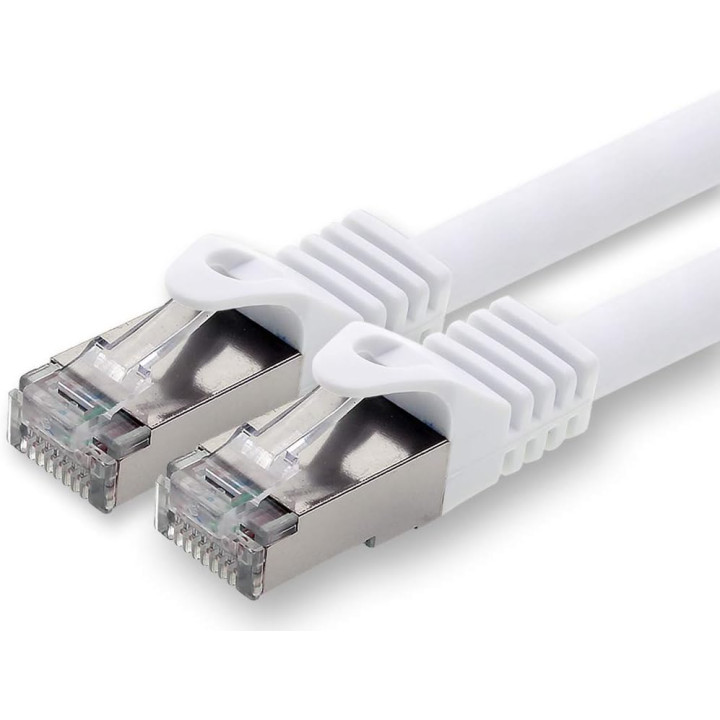 Cable RJ45 Droit FTP blinde cat 6  5m BLANC