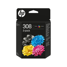 Pack cartouche HP308  noire et couleurs