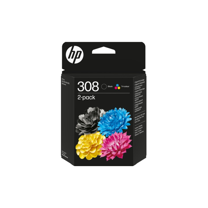 Pack cartouche HP308  noire et couleurs