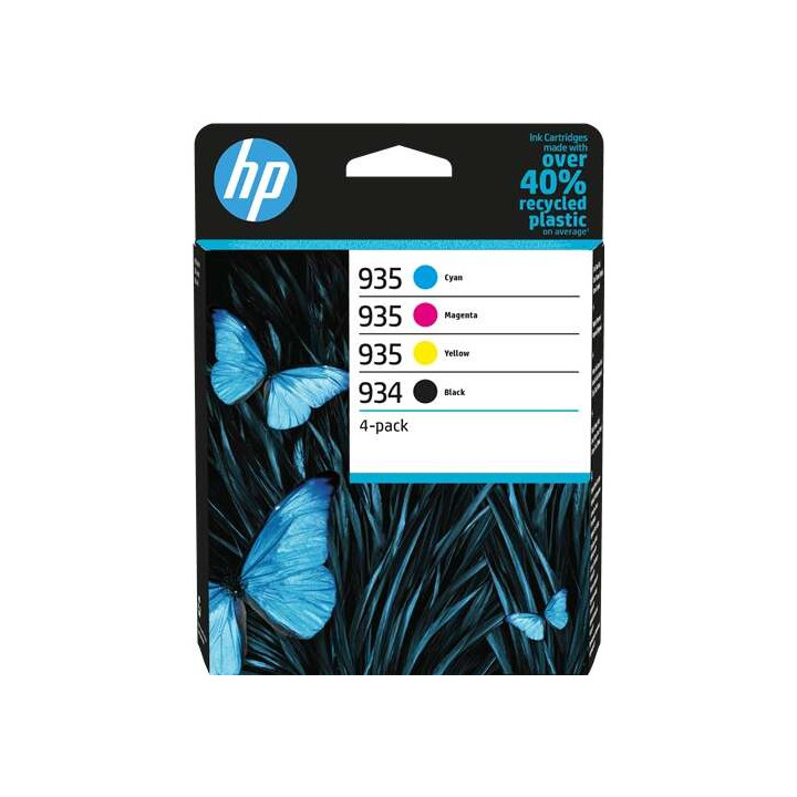 Pack de cartouches HP ORIGINALE 934 noire 935 cyan magenta jaune