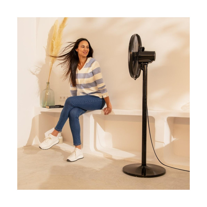 Ventilateur CECOTEC sur pied EnergySilence 555 55w diam 40cm cuivre Telecommande