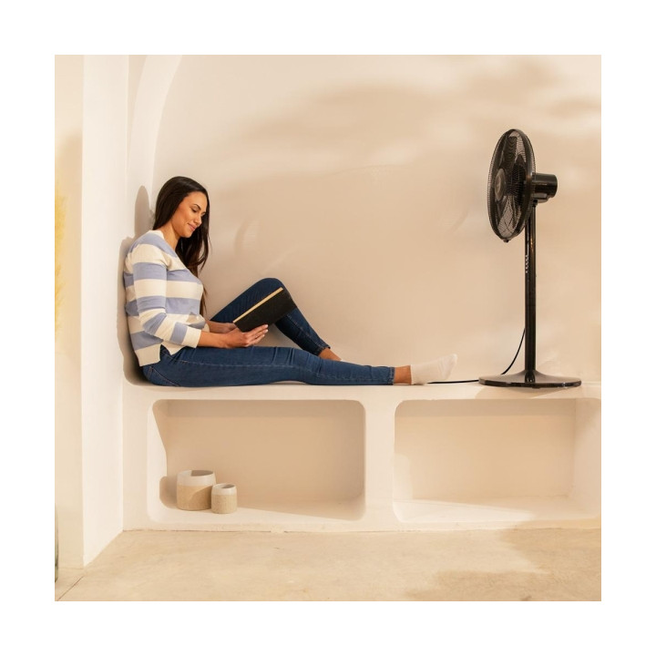 Ventilateur CECOTEC sur pied EnergySilence 555 55w diam 40cm cuivre Telecommande