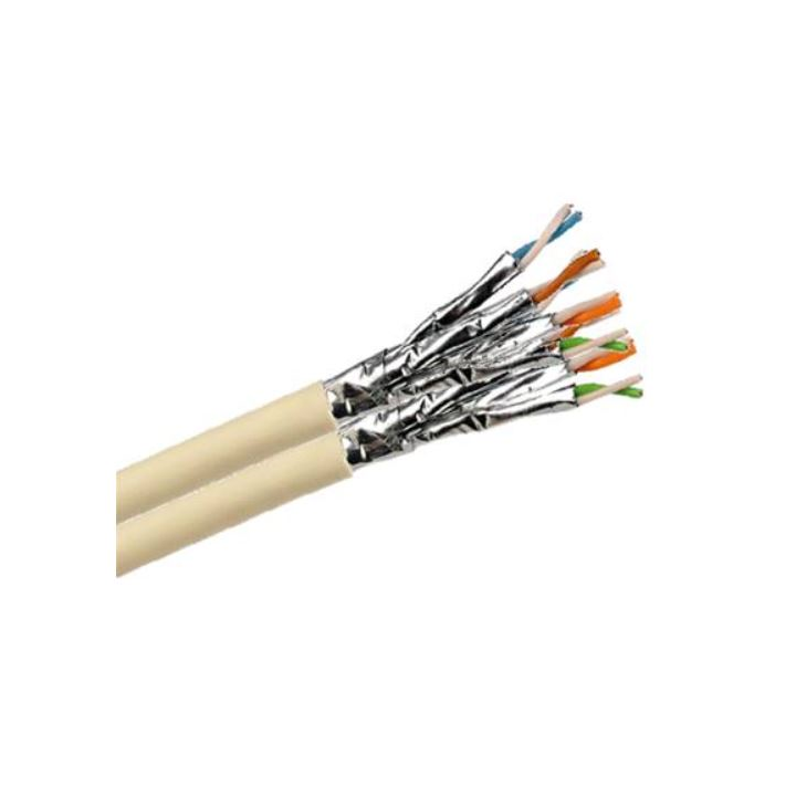 Rouleau RJ45 cat6A 2x4 paires monobrin F/FTP LSOH 100m