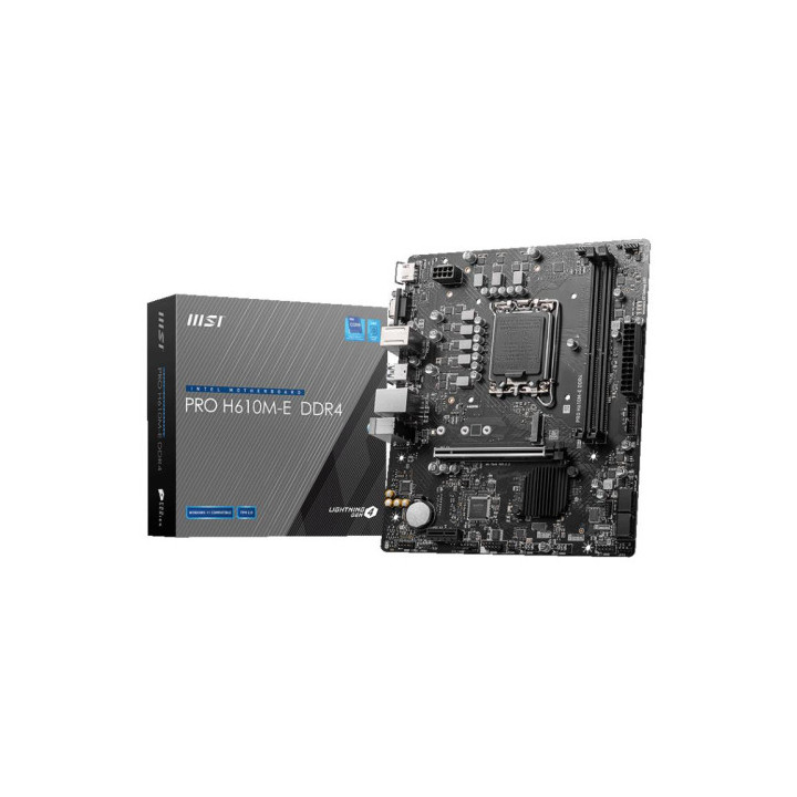 Carte mere MSI H610M-E  D4 vga hdmi matx s1700