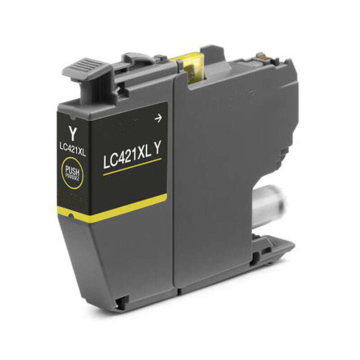 Cartouche remanufacturée BROTHER LC421J jaune XL