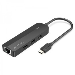 Hub USB-C vers 3 x usb2.0 + Micro-b + rj45 ethernet