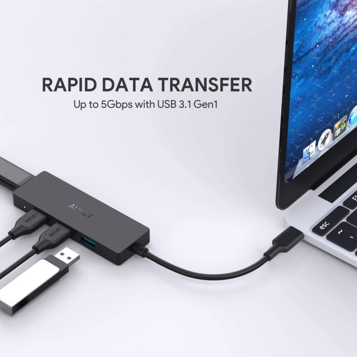 HUB USB-C vers 4 ports USB 3.0