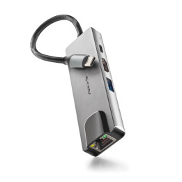 Hub USB-C vers  LAN RJ45 HDMI USB3.0  USB-C charge 100w
