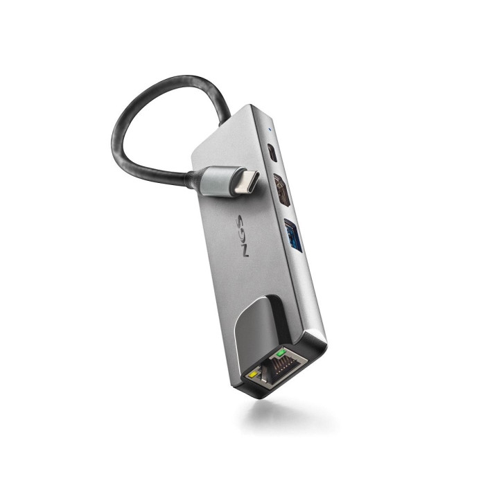 Hub USB-C vers  LAN RJ45 HDMI USB3.0  USB-C charge 100w