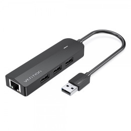 Hub usb 2.0 3 ports + 1 rj45 100m