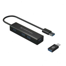 Hub USB 3.0 vers 4 USB 3.0 + USB-C  +  adapt USB vers USB-C
