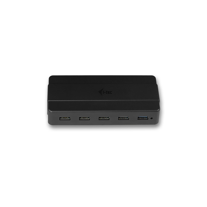 Hub USB 3.0 7 ports I-TEC noir avec alimentation