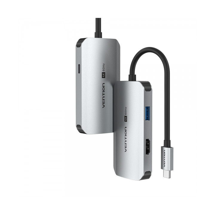 Dock USB-C vers HDMI + VGA + USB3.0 + USB-C charge PD 100W