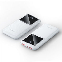 Batterie externe usb powerbank 10 000mAh blanc 22.5w USB-A USB-C microUSB