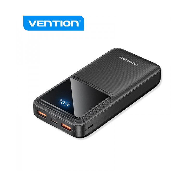 Batterie externe usb power bank 20 000mAh noire 2xUSB 2A +usb-c