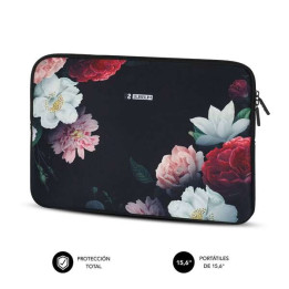 Etui pour portable 15.6 neoprene Trendy fleurs