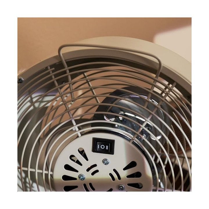 Ventilateur bureau RETRO CECOTEC 800 RetroDesk 20w 2 vit beige