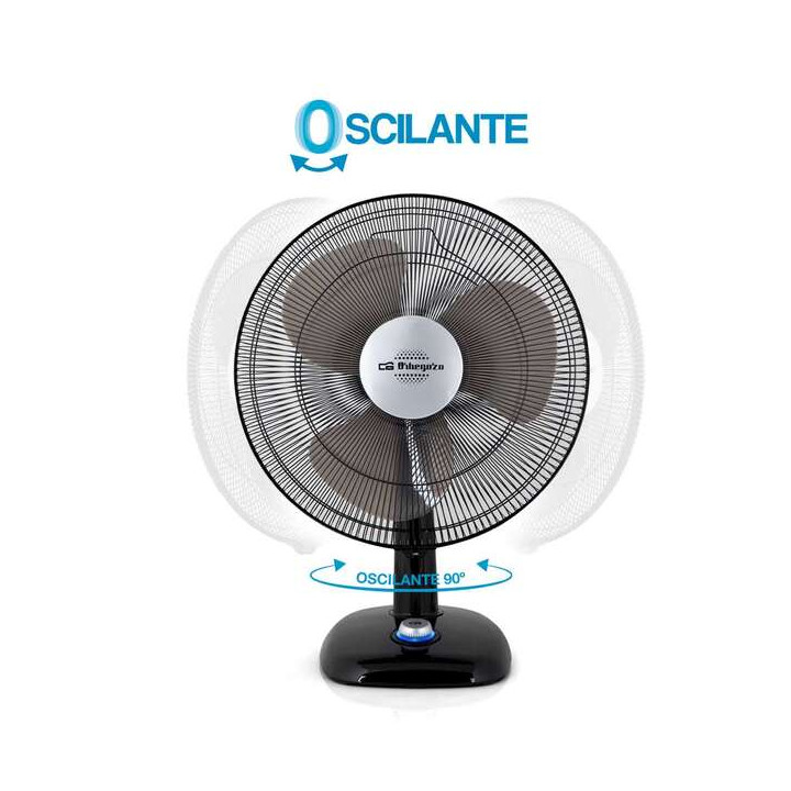 Ventilateur bureau ORBEGOZO TF0134 40w 3 vit noir