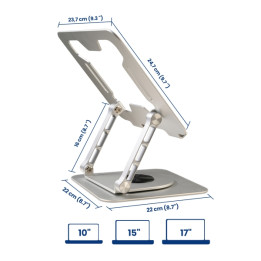 Support de bureau pour portable EWENT EW1267 - 360° rotation
