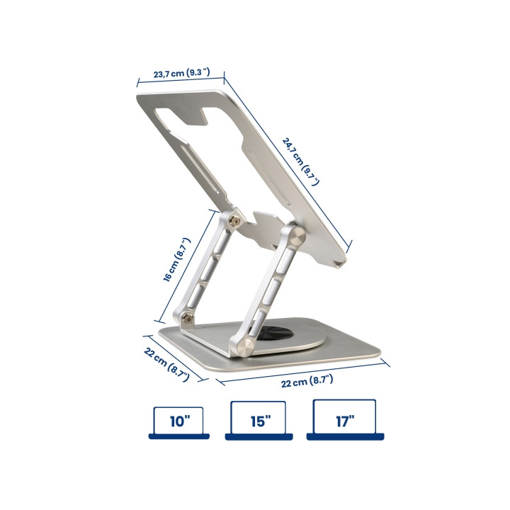 Support de bureau pour portable EWENT EW1267 - 360° rotation