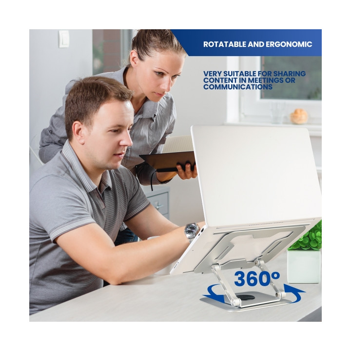 Support de bureau pour portable EWENT EW1267 - 360° rotation