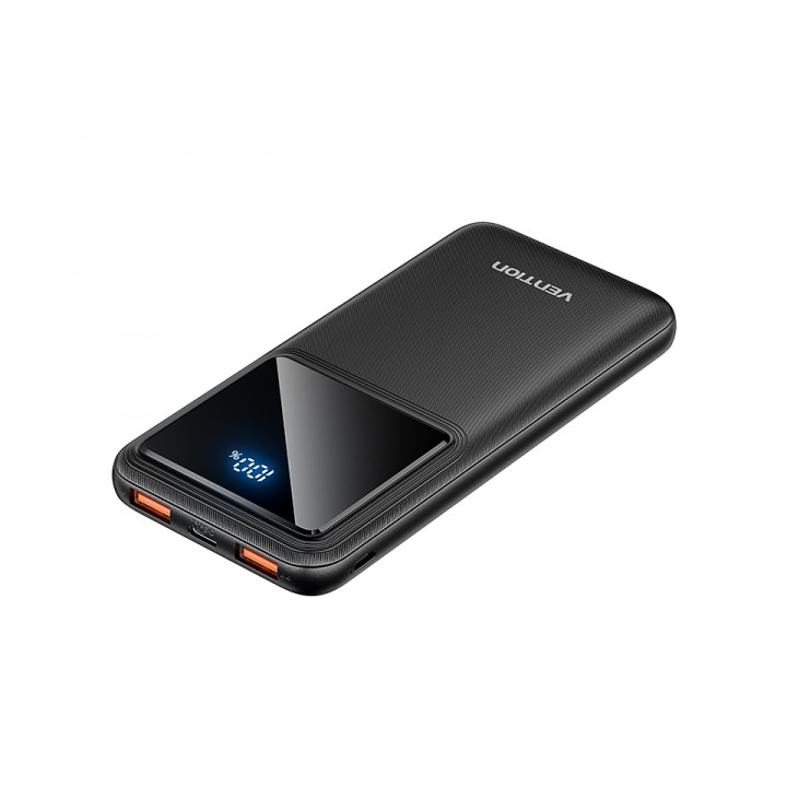 Batterie externe usb power bank 10 000mAh 22.5w noire 2xUSB 2A +usb-c